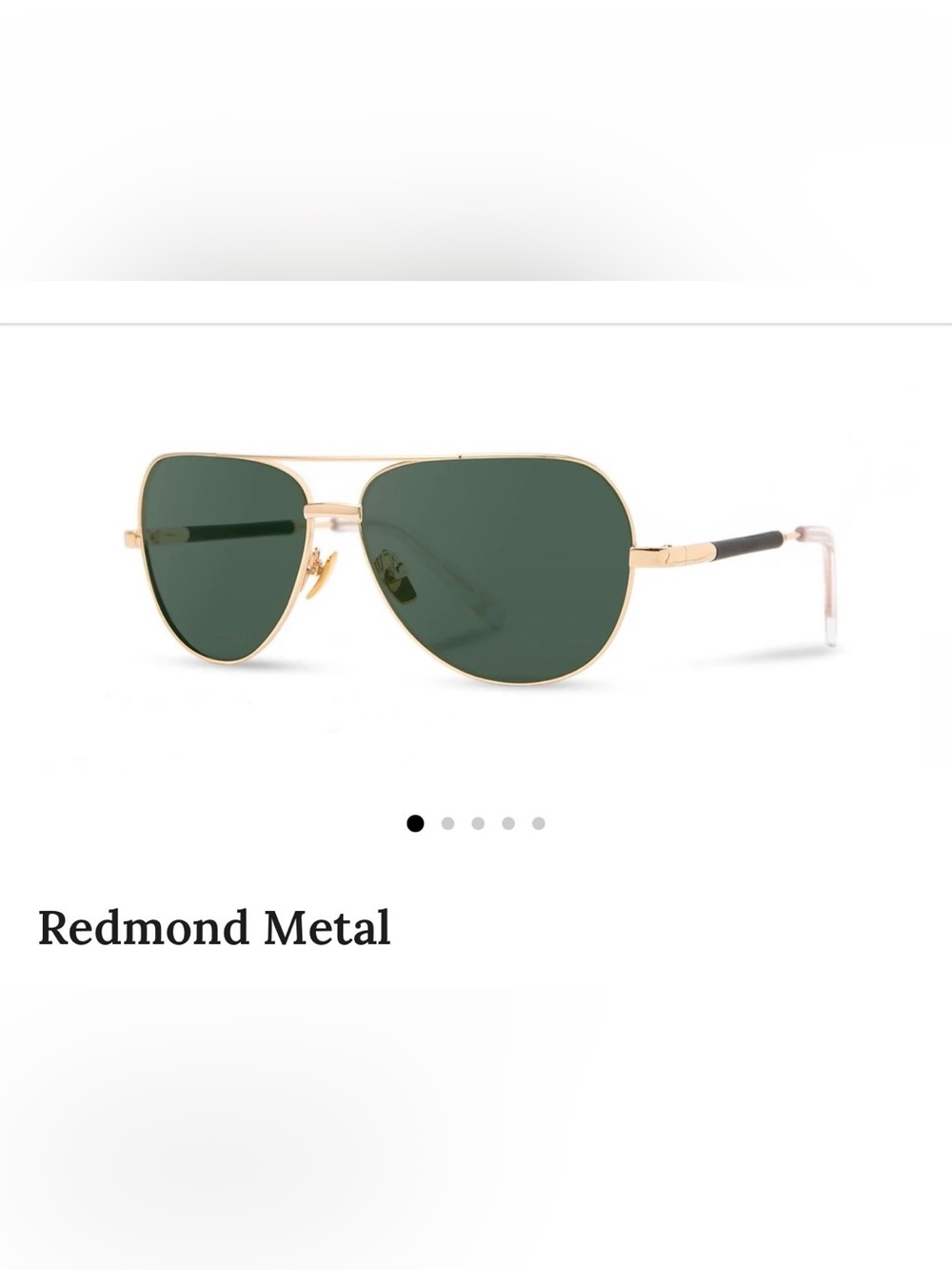 Shwood Redmond Unisex Aviator Sunglasses - Gold Frame with Semi-Mirror Lenses